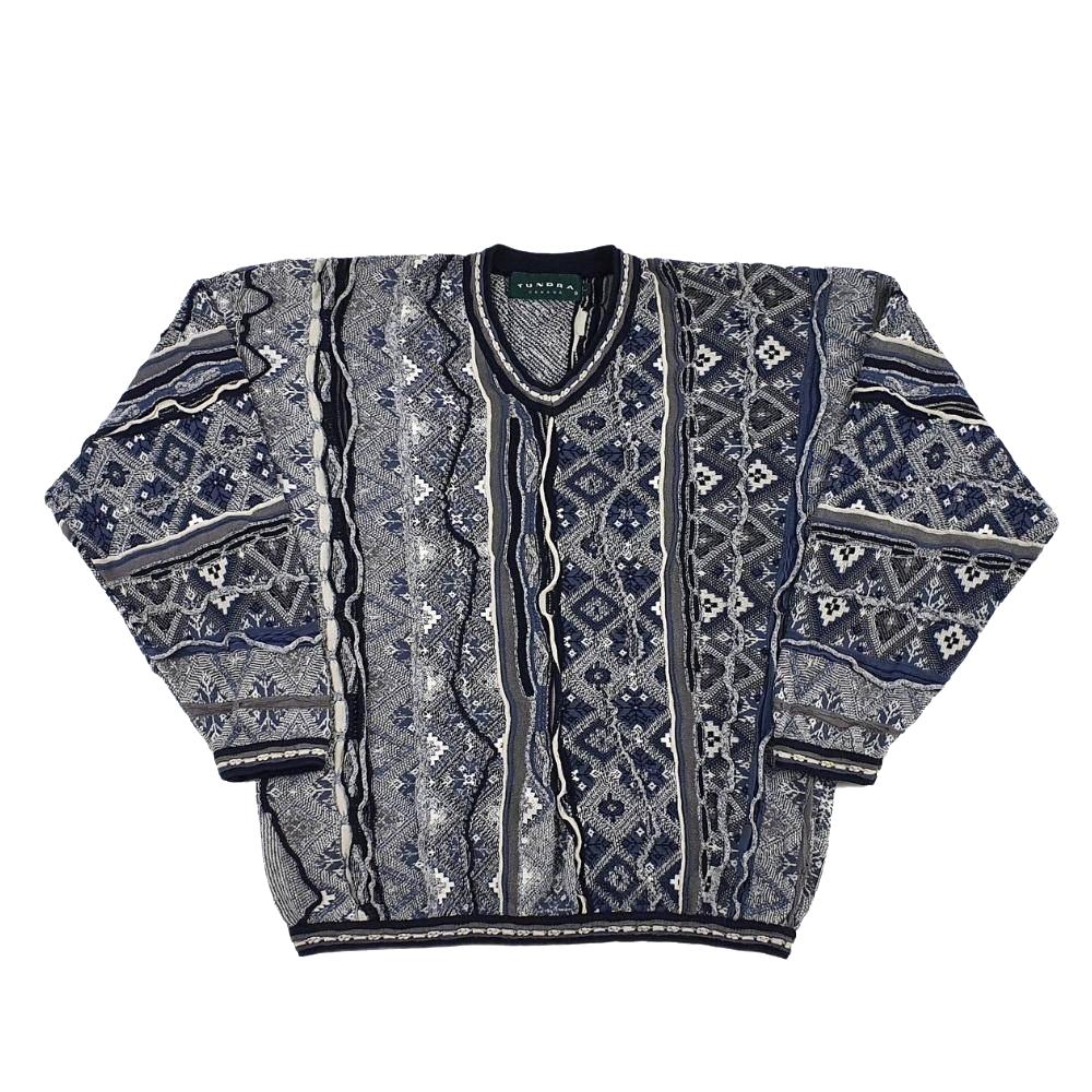 Tundra® Sweater Rundhals Vintage Pullover 89 Größe L