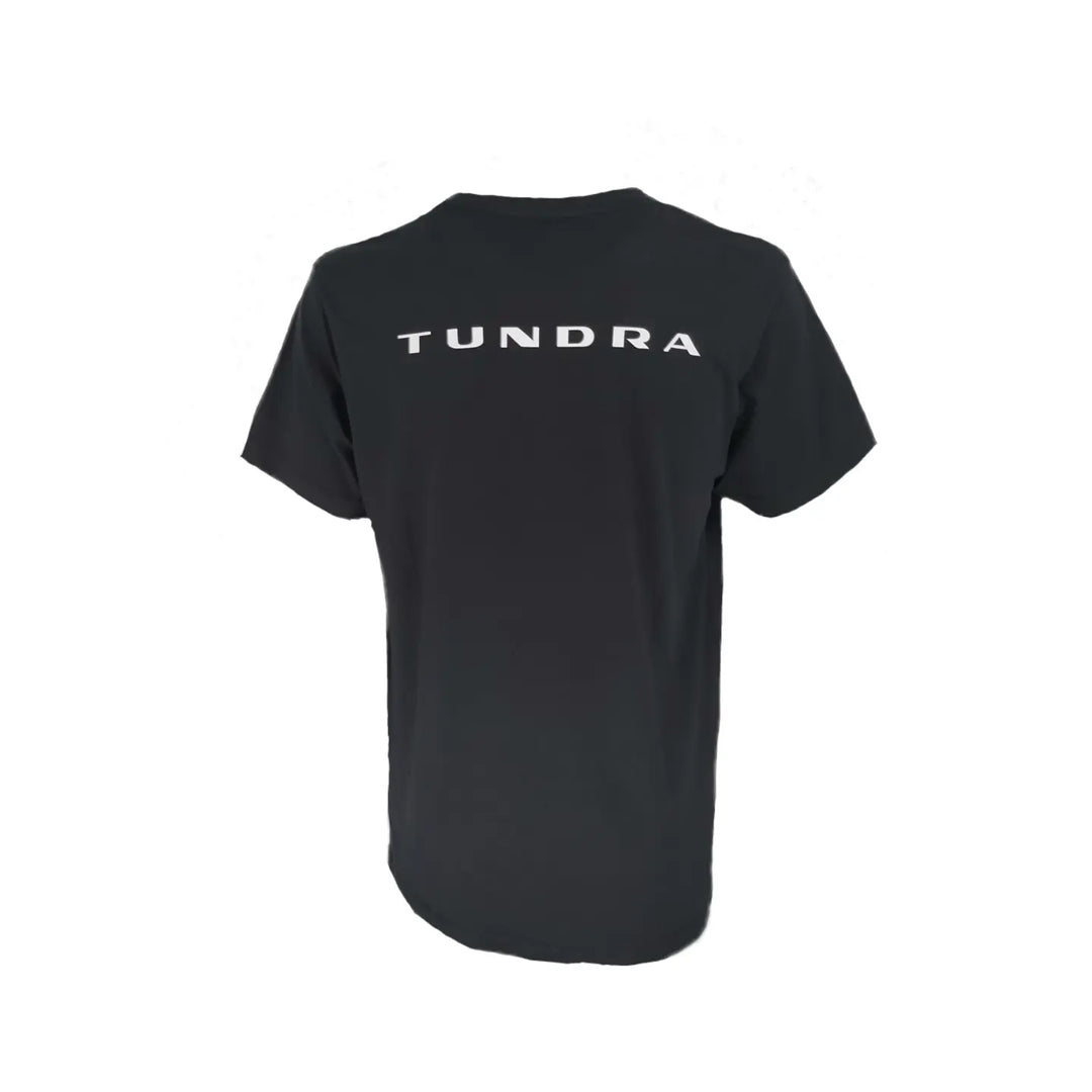 TUNDRA Single-Jersey T-Shirt schwarz Logo Doppelkopf Adler Logo Rücken weiss GLOW