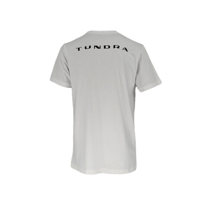 TUNDRA Single-Jersey T-Shirt weiss Logo Doppelkopf Adler Logo Rücken schwarz