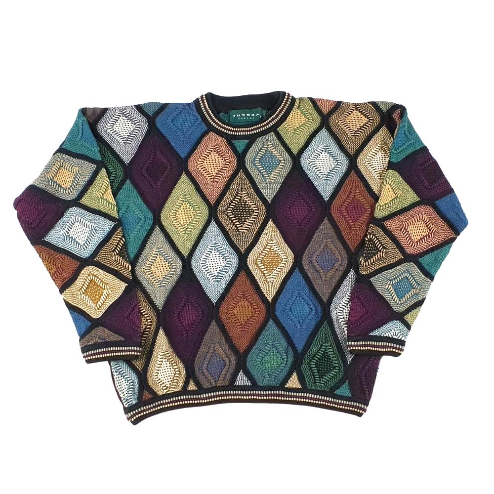 Tundra® Sweater Rundhals Vintage Pullover 76 Größe L